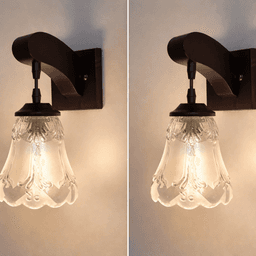 Vintage Glass Wall Light thumbnail 1